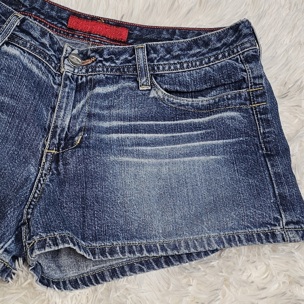 Bongo Vintage Low Rise Y2K Denim Jean Shorts Sz 7 - Picture 3 of 6